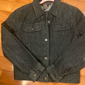 EUC. Black all cotton denim jacket